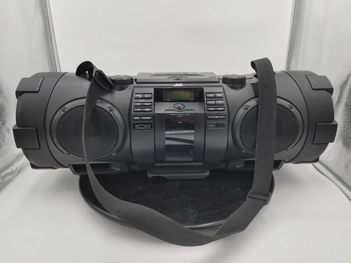 Good Condition JVC Powered Woofer CD System RV-NB52B Black Tested Working