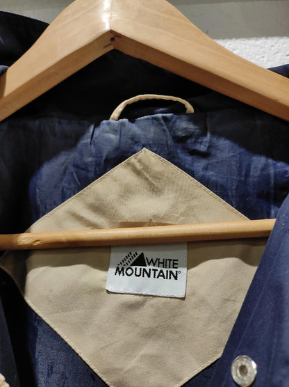 White Mountain Windbreaker Jacket Men's M  Tan With Brown Accent