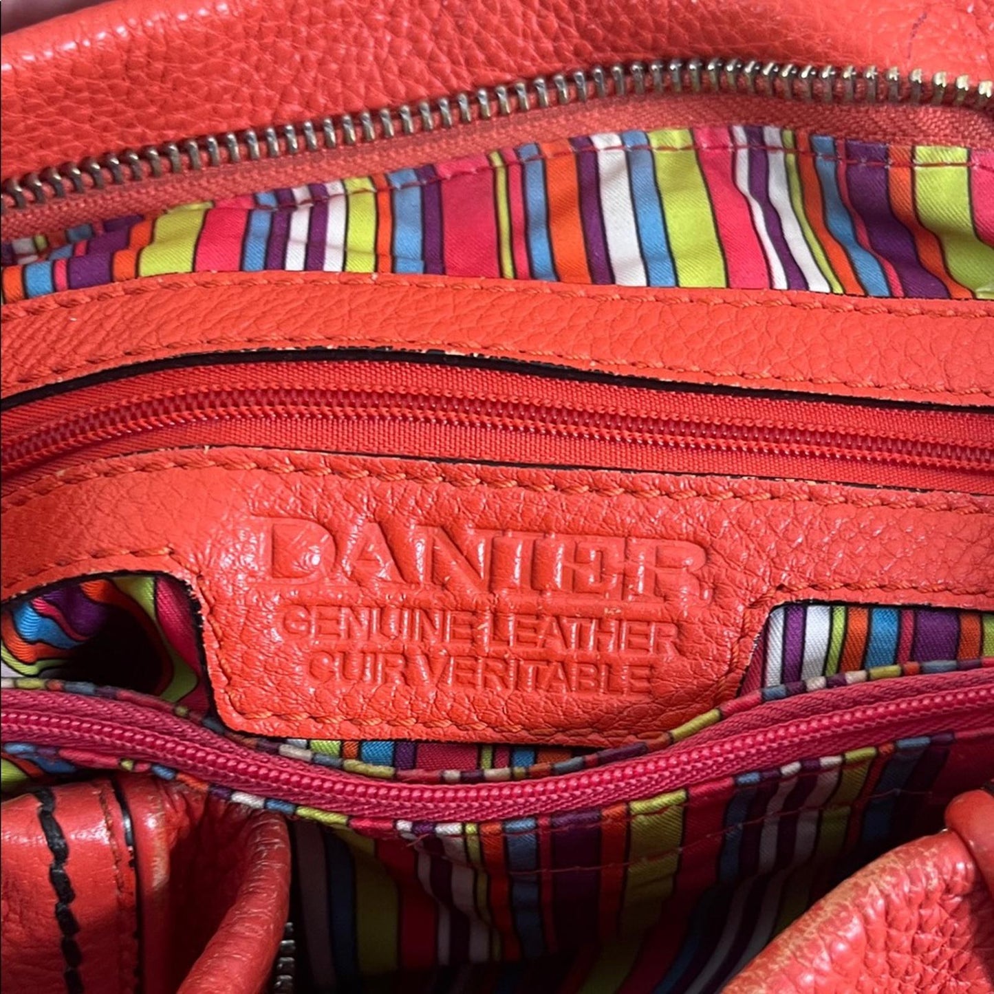 Danier Coral Pink Leather Handbag