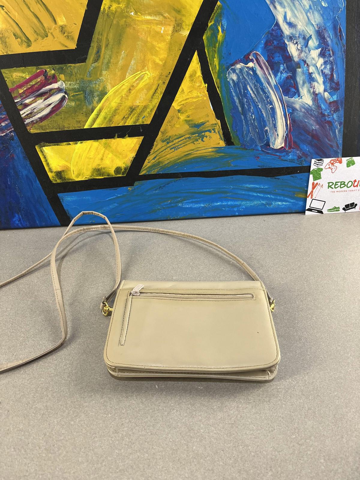 Buxton Women’s crossbody Bag – Beige (Good Condition)