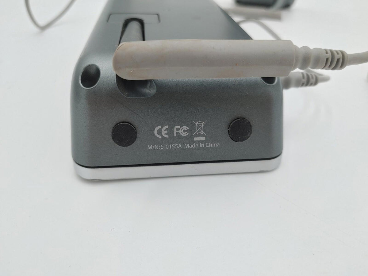 En bon état : haut-parleurs Logitech pour ordinateur, modèle S-0155A, gris, testés et fonctionnels
