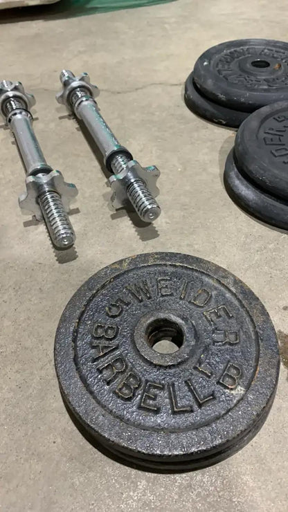 Adjustable Barbell Dumbbells 105lbs - set of 2