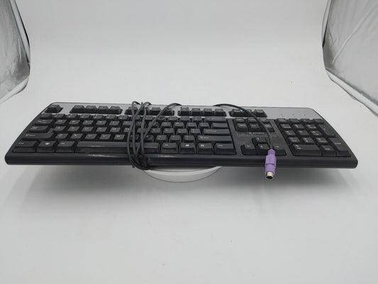 Good Condition HP PS/2 Keyboard KB-0316 Black/Silver Tested Working