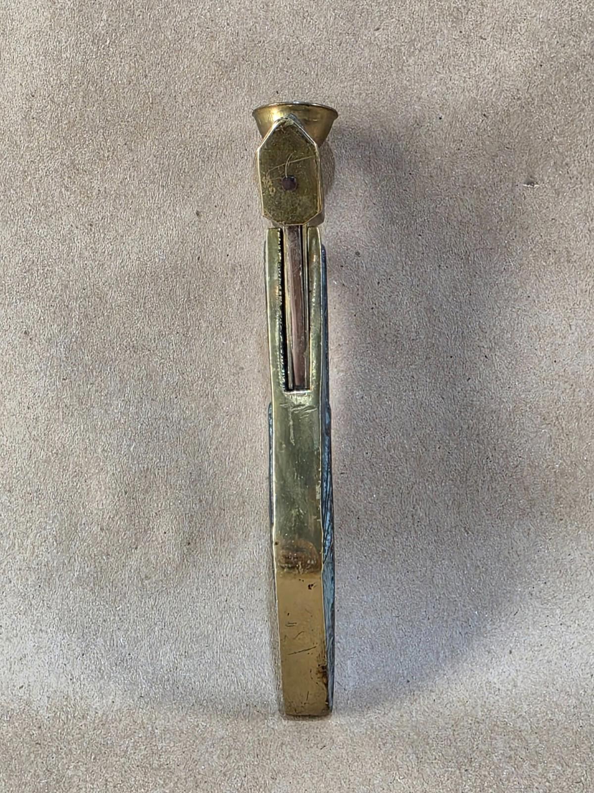Heavy Brass Cigar Cutter PFEILRING | Vintage German Guillotine Cigar Cutter