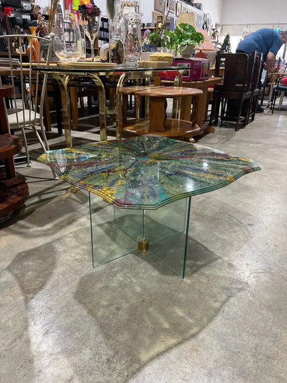 Unique Glass Side Table