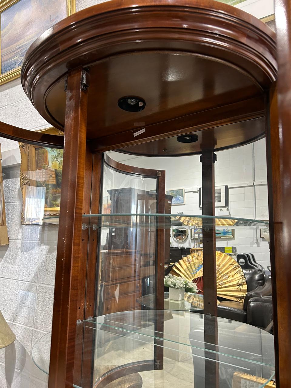 Half Moon Curio Cabinet