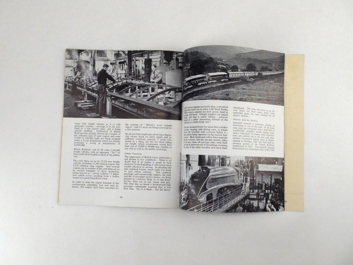 British Railways Today And Tomorrow 1949 Railroad Book With Foldout Map