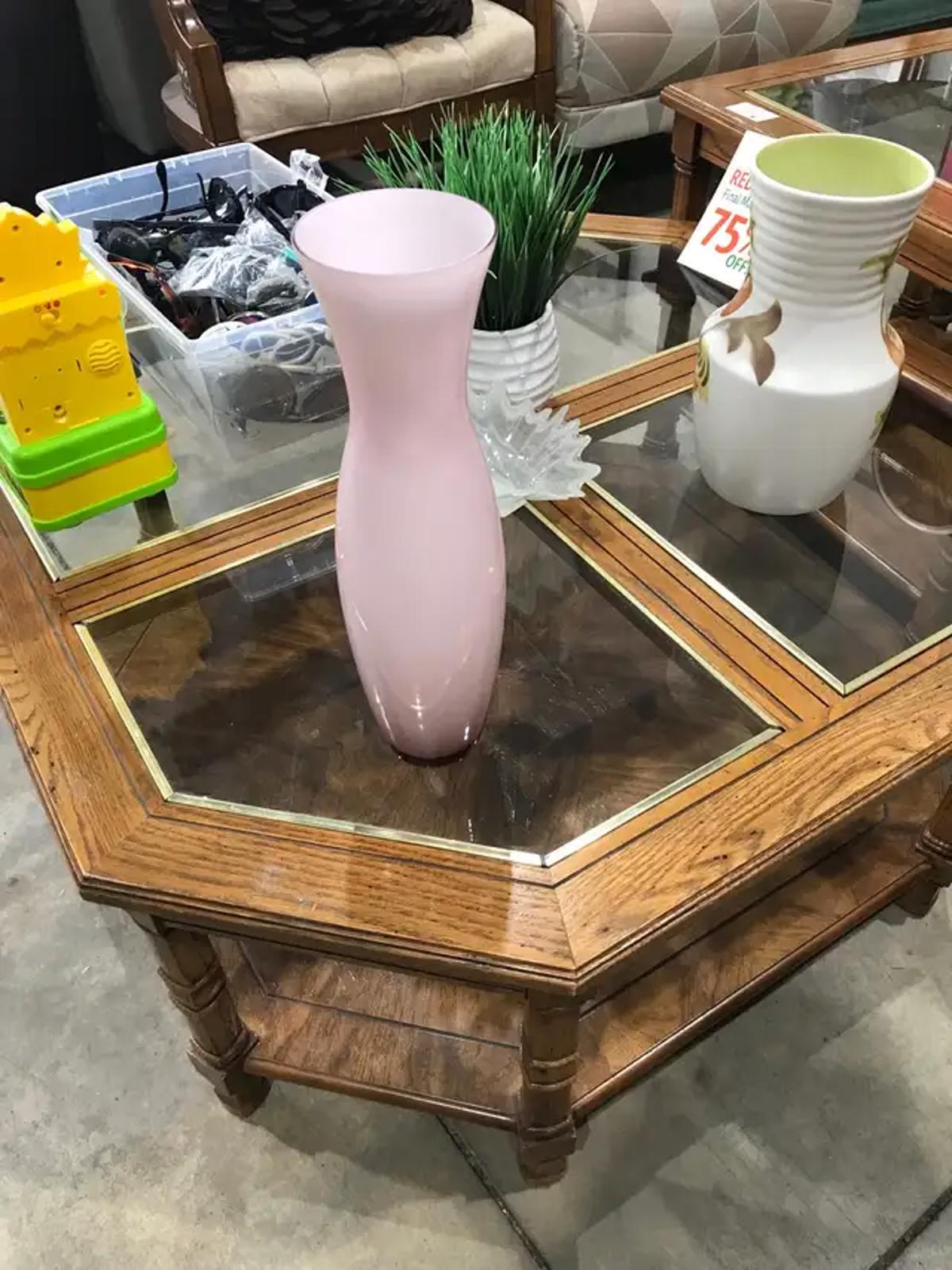 Pink Glass Vase