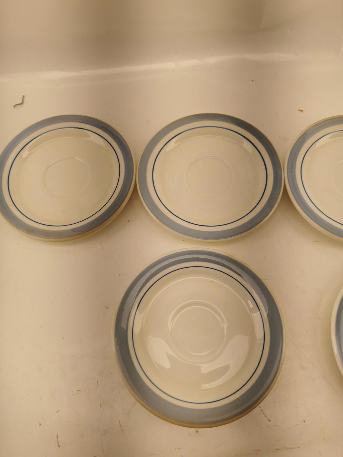 Set of 6 Saucer Ceramica Quadrifoglio made in Italy