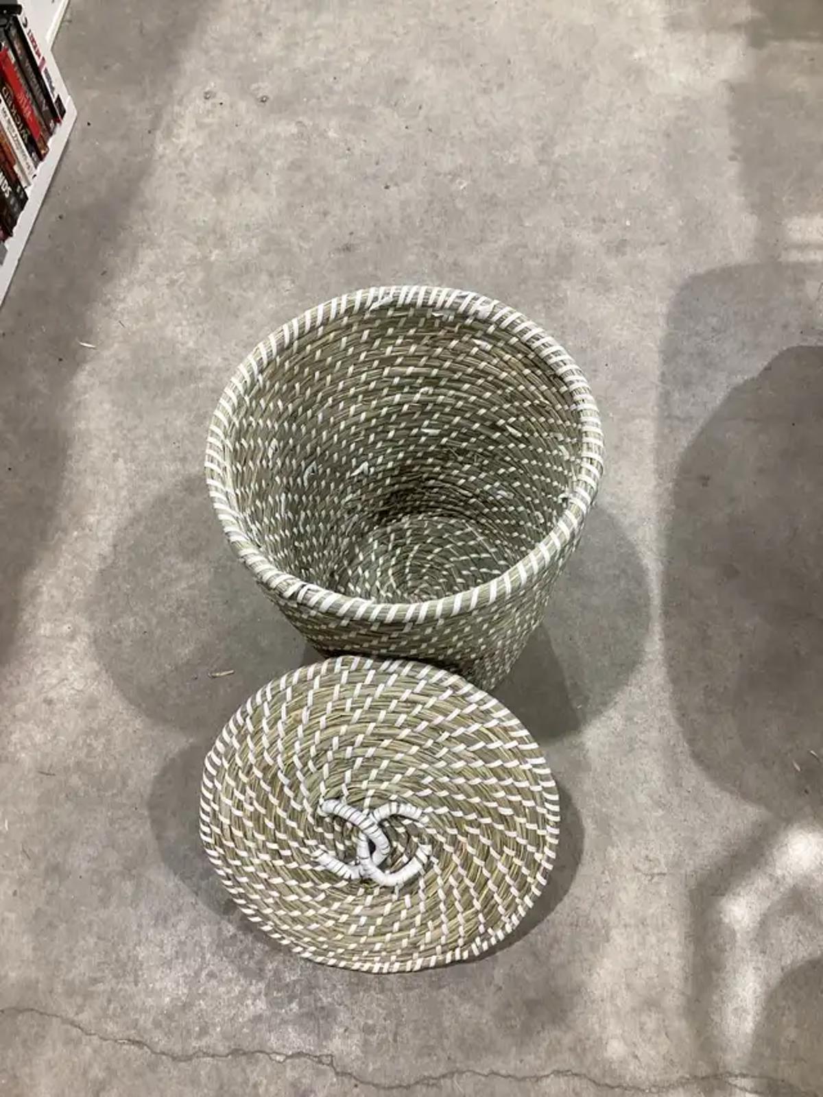Boho Basket With Lid