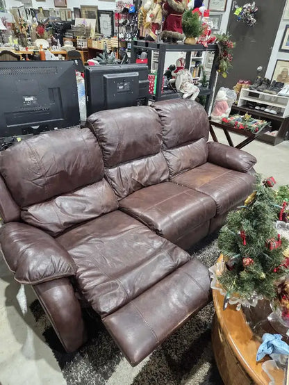 Leather Reclining Sofa