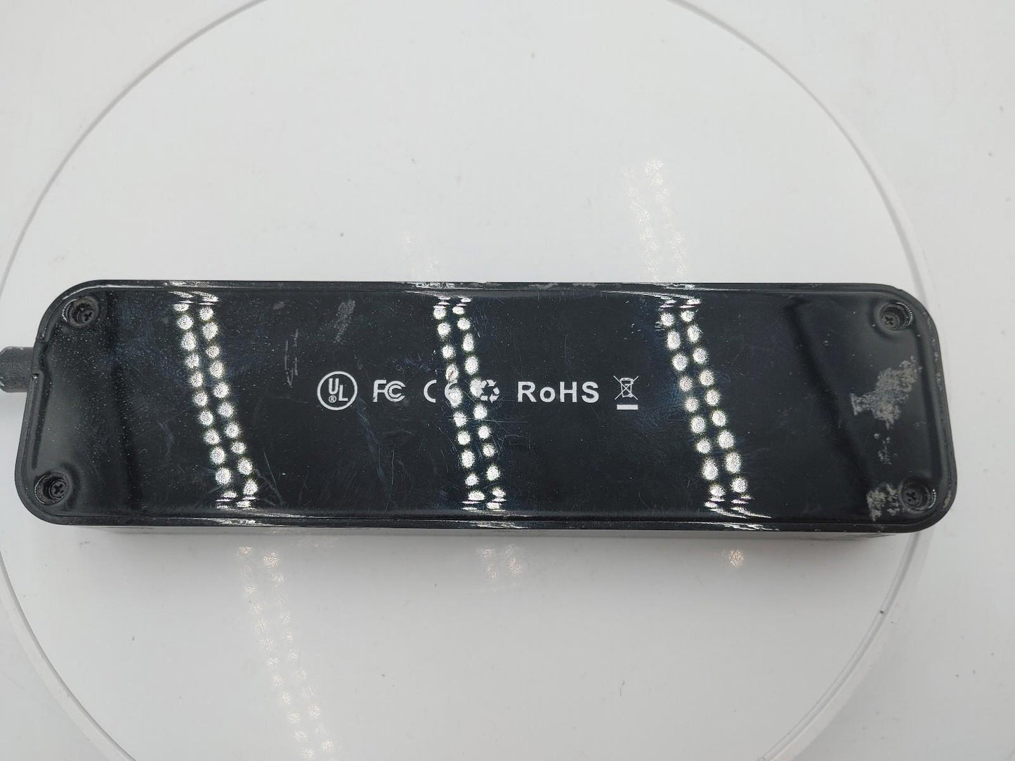 Elegant 8 port USB 3 Hub Black Tested Working - Fair