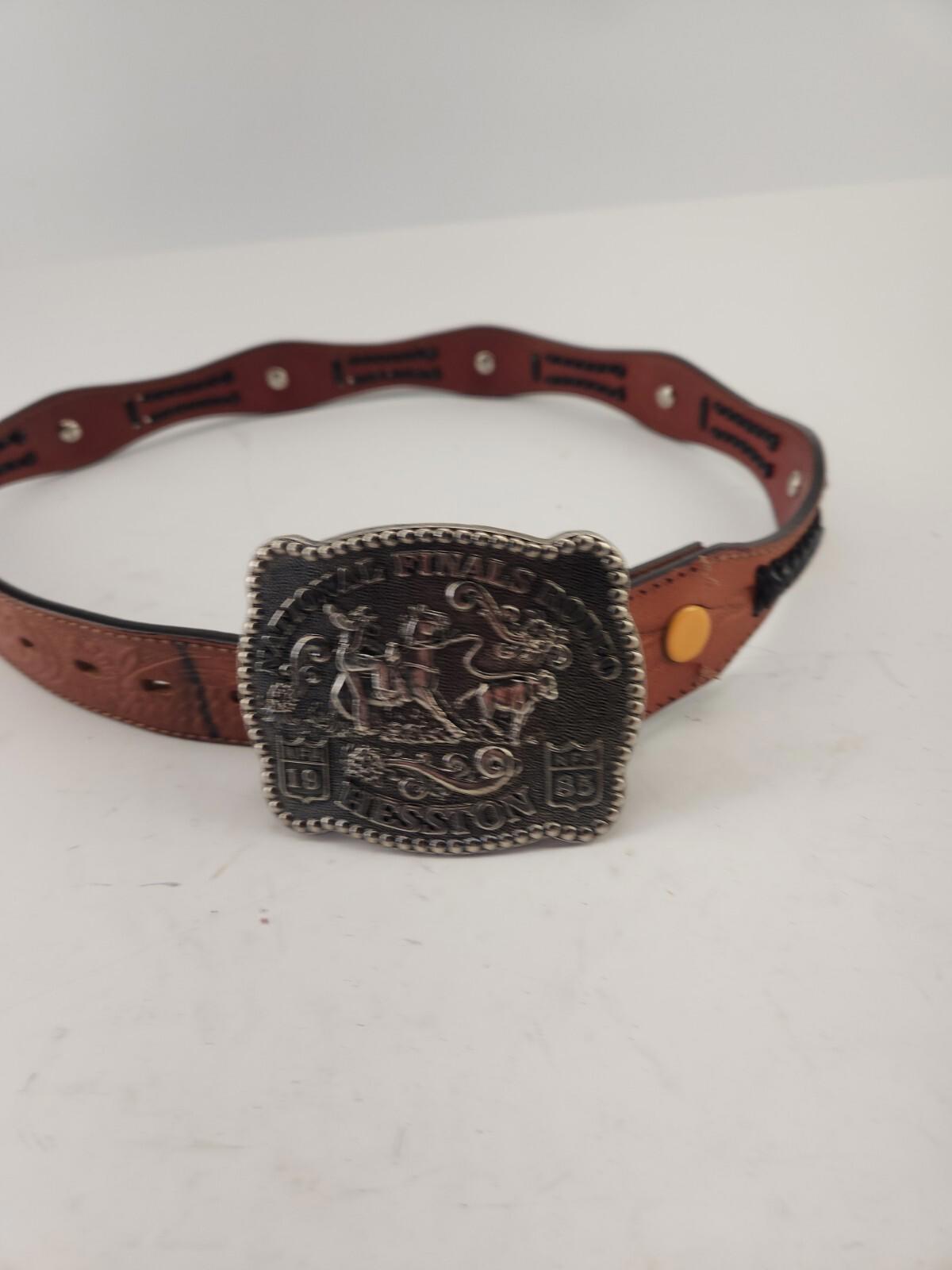 NFR 1985 Hesston National Finals Rodeo Belt - A Vintage Rodeo Gem! 🤠🐂