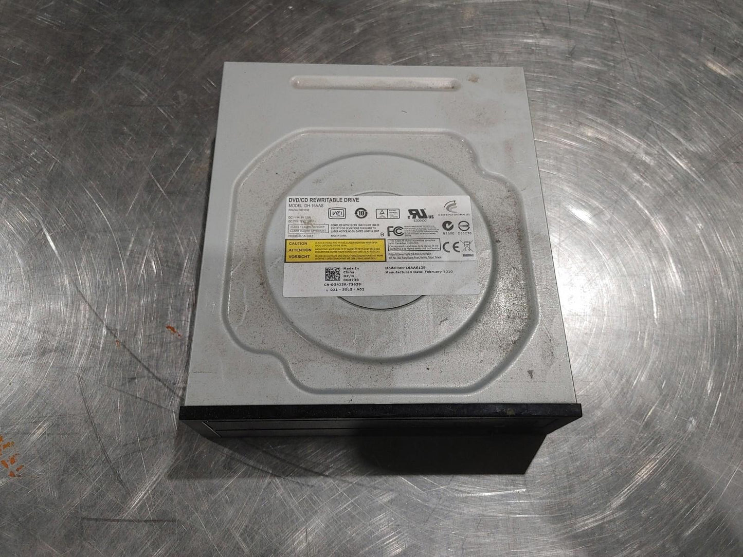 Good Condition DVD/CD Rewritable Drive Model DH-16AAS Grey Untested