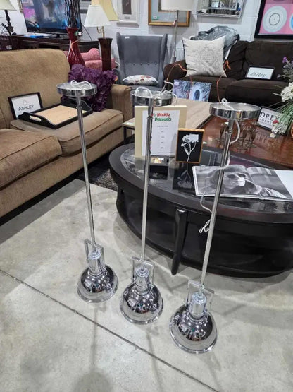 Modern Chrome Pendant Ceiling Lights - 3 Available