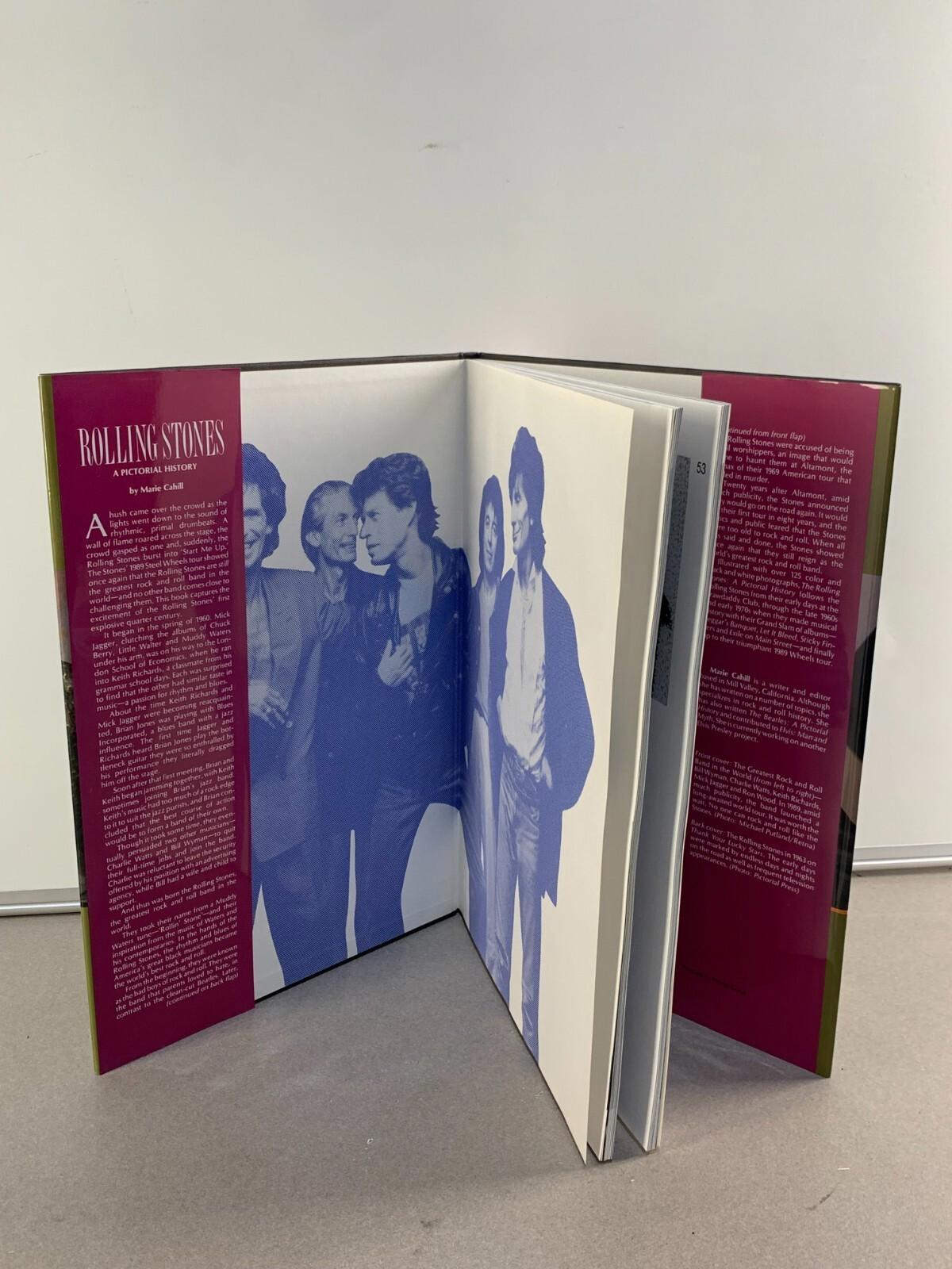 1990 РІСТORAL HISTORY ROLLING STONES Mick Jagger Marie Cahill Oversized HC