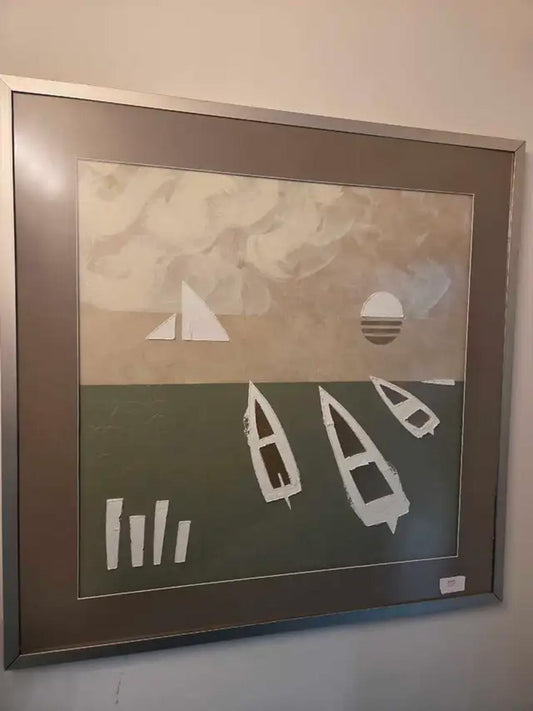 Abstract Boat Painting