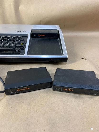 Vintage Texas Instruments TI99/4A Home Computer TI-99 + GAMES + Joystick