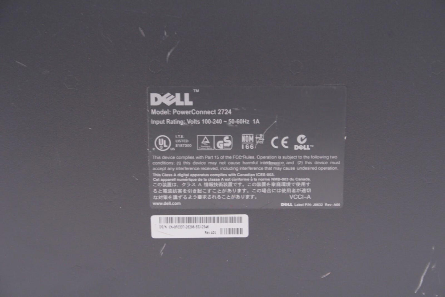 Dell PowerConnect 2724 24Port Gigabit Switch - Pre-Owned