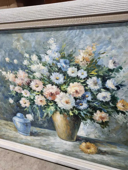 Original Framed Floral Painting - 40x34"