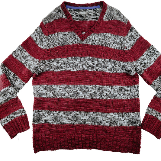Kenneth Cole Reaction Slouchy Striped Sweater Men's XL