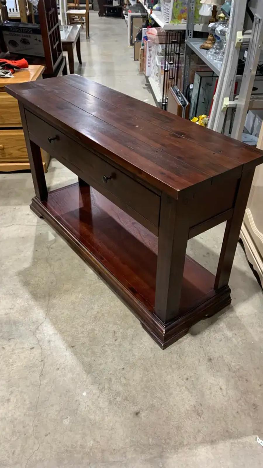 Rustic Wooden Console Table