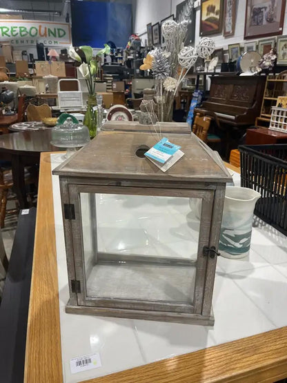 Wood and Glass Lantern