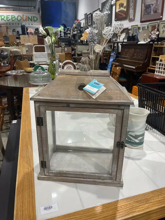 Wood and Glass Lantern