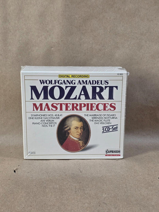 Wolfgang Amadeus Mozart Masterpieces CD Box Set [5 CD Set) - Brand New Sealed