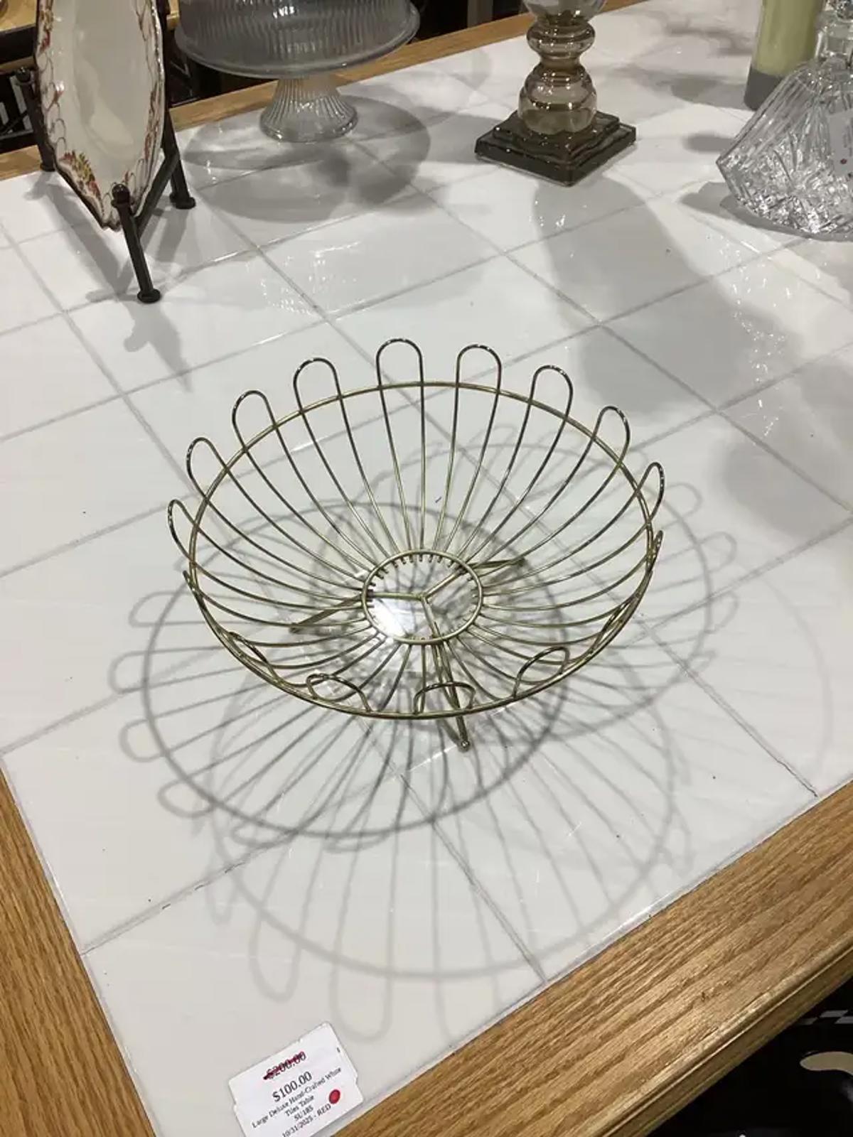 Gold Wire Fruit Bowl