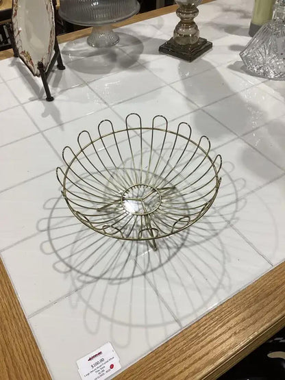 Gold Wire Fruit Bowl