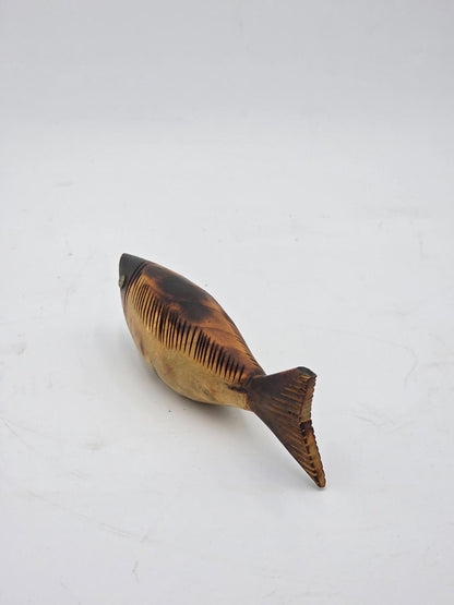 Vintage Fish Bottle Opener Hand Carved Wooden Sculpture