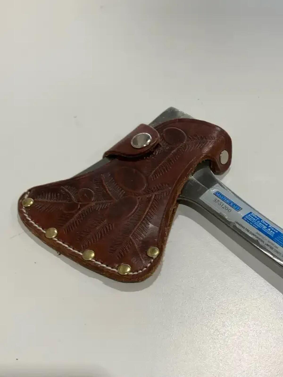 Mastercraft Axe and Design Leather Sheath