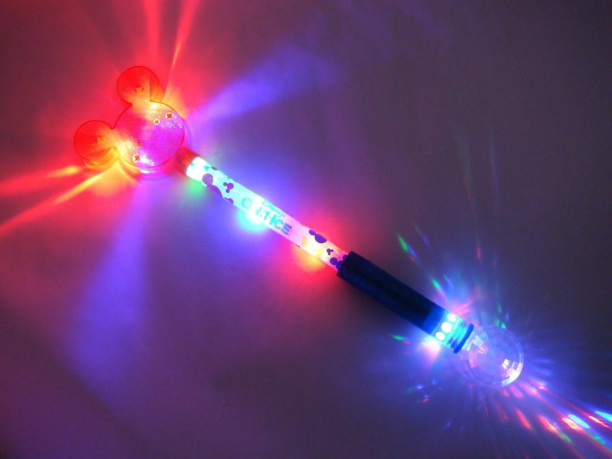Disney On Ice Magic Lightup Wand - Mickey Mouse Red & Blue 3 Settings