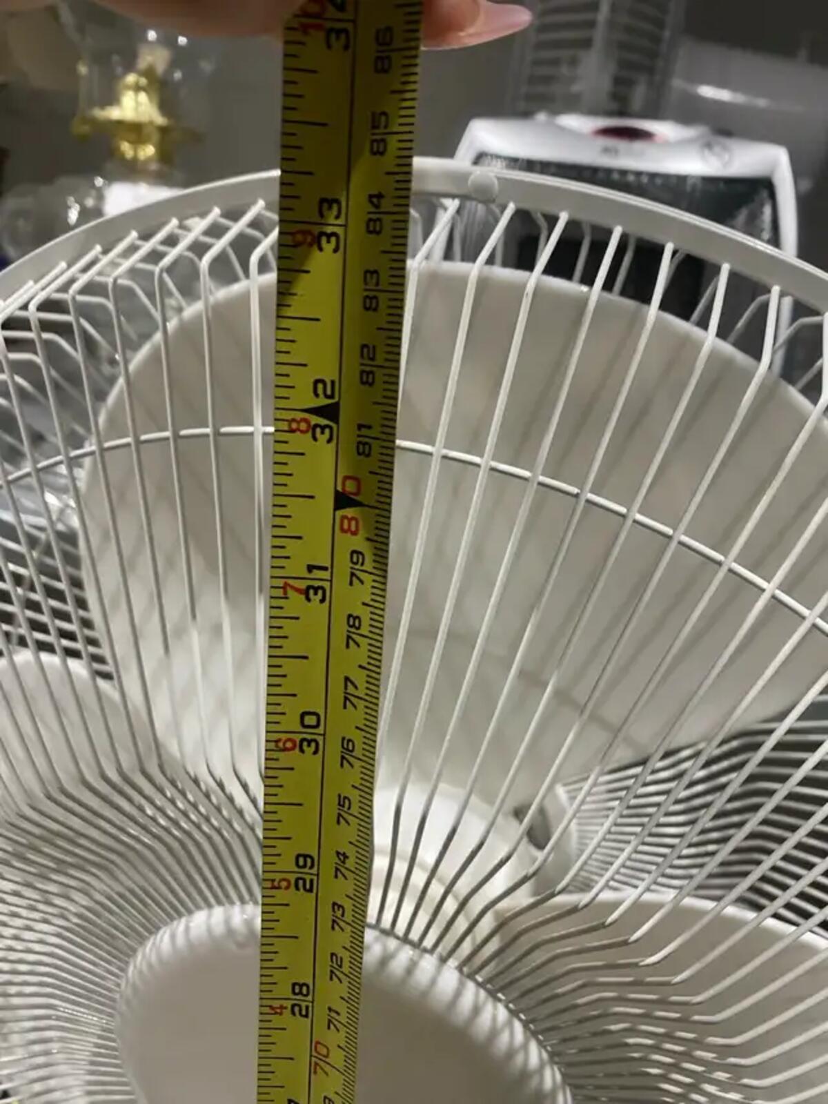 White Standing 16 Inch Fan
