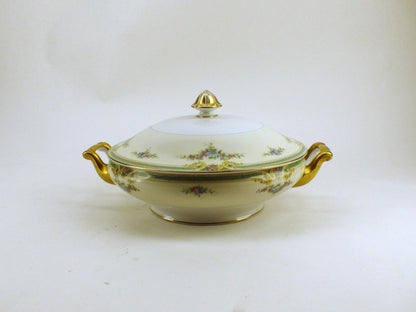 Noritake Plaza Collection. Round Covered Vegetable Dish - China Bowl - Japan Vtg