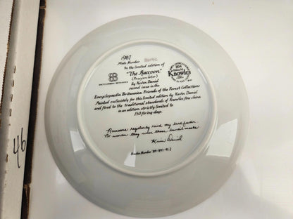 Edwin M Knowles/Kevin Daniel 1987 - The Raccoon - Plate
