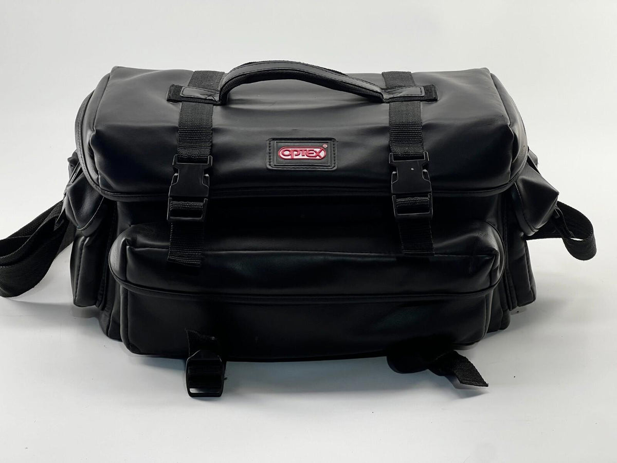 Optex Black Camera/Camcorder Bag Leather Shoulder Strap
