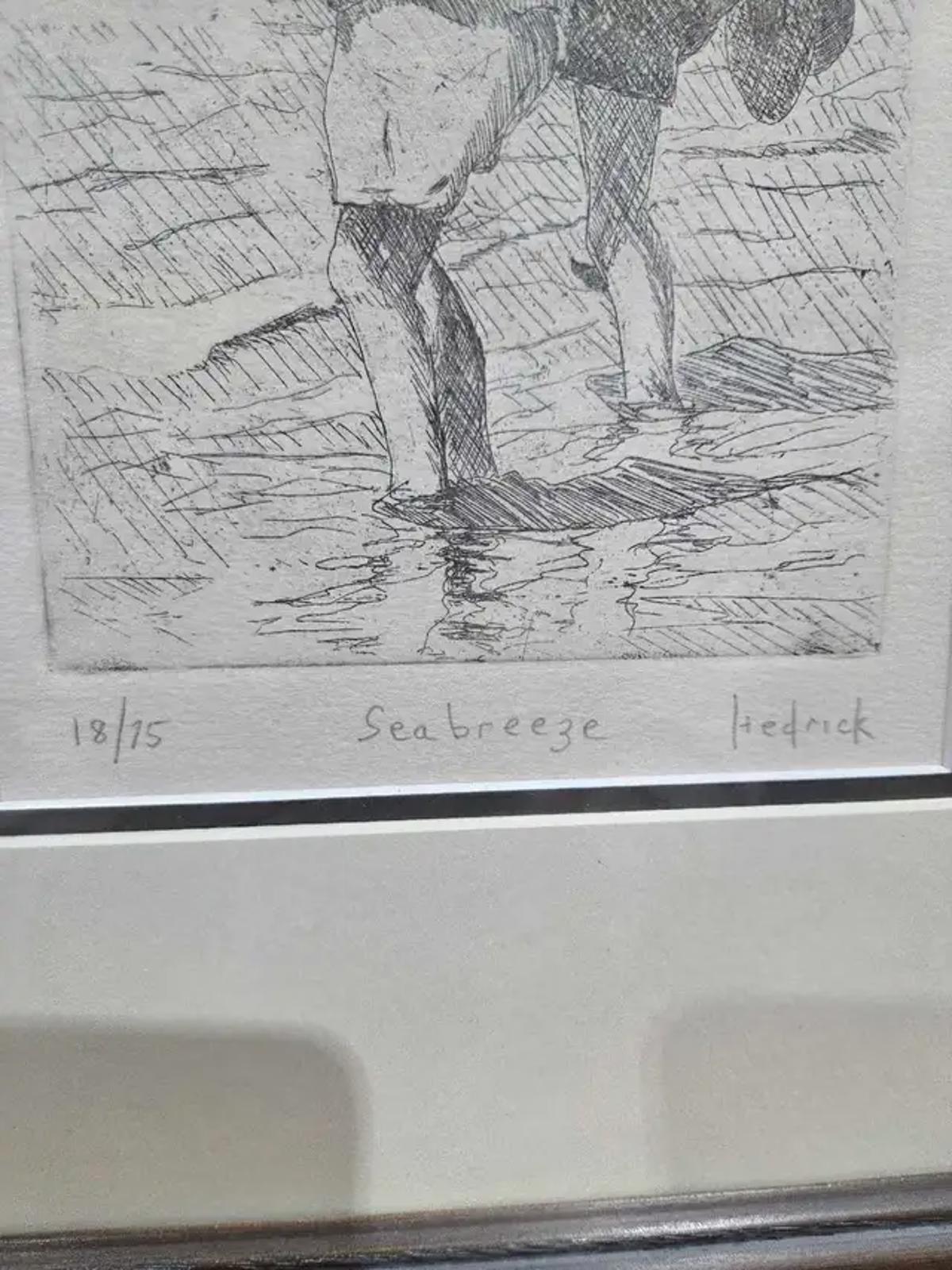 "Seabreeze" Etching Art by Canadian artist Ron Hedrick - 18/75