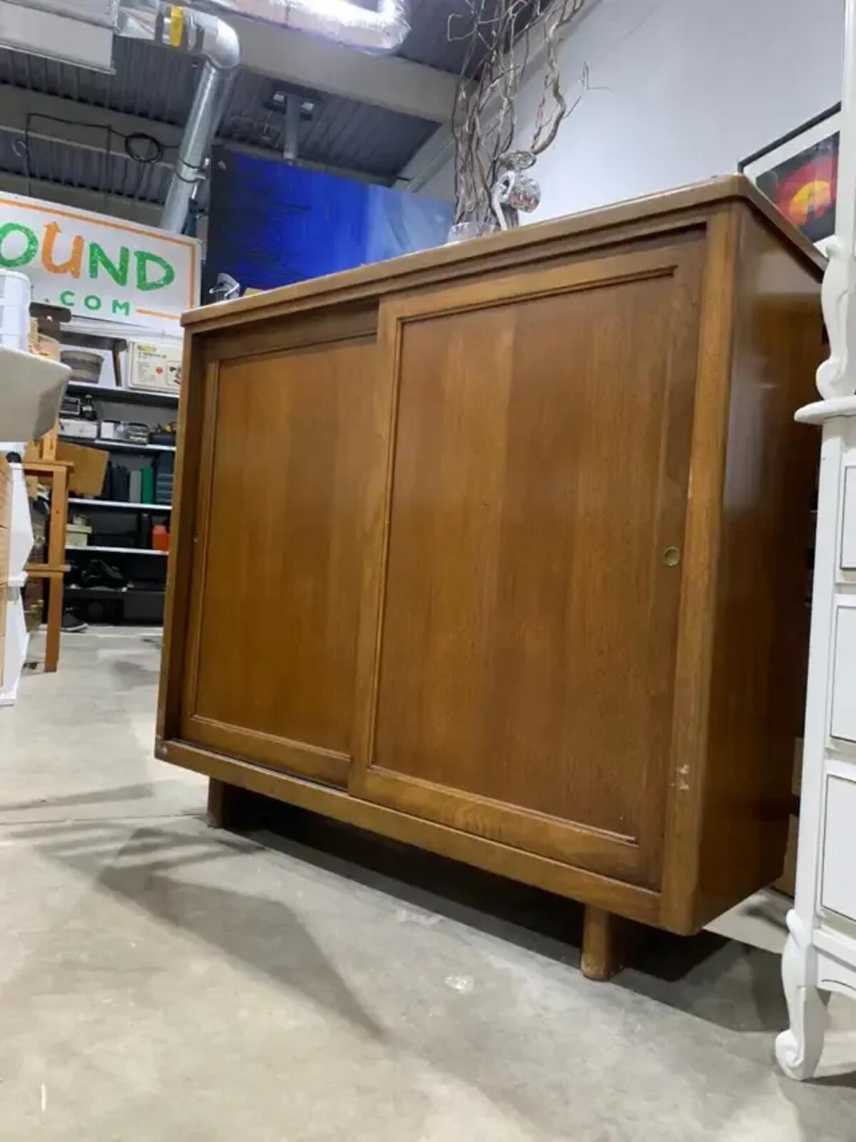 MCM Dark Wood Cabinet