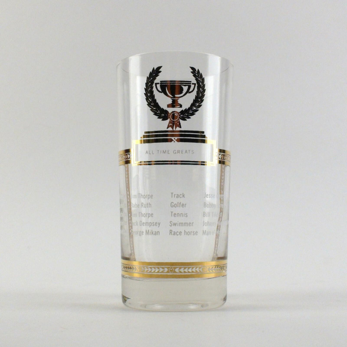 Sports Kings 1954 Highball Drink Glass - All Time Greats - The Best