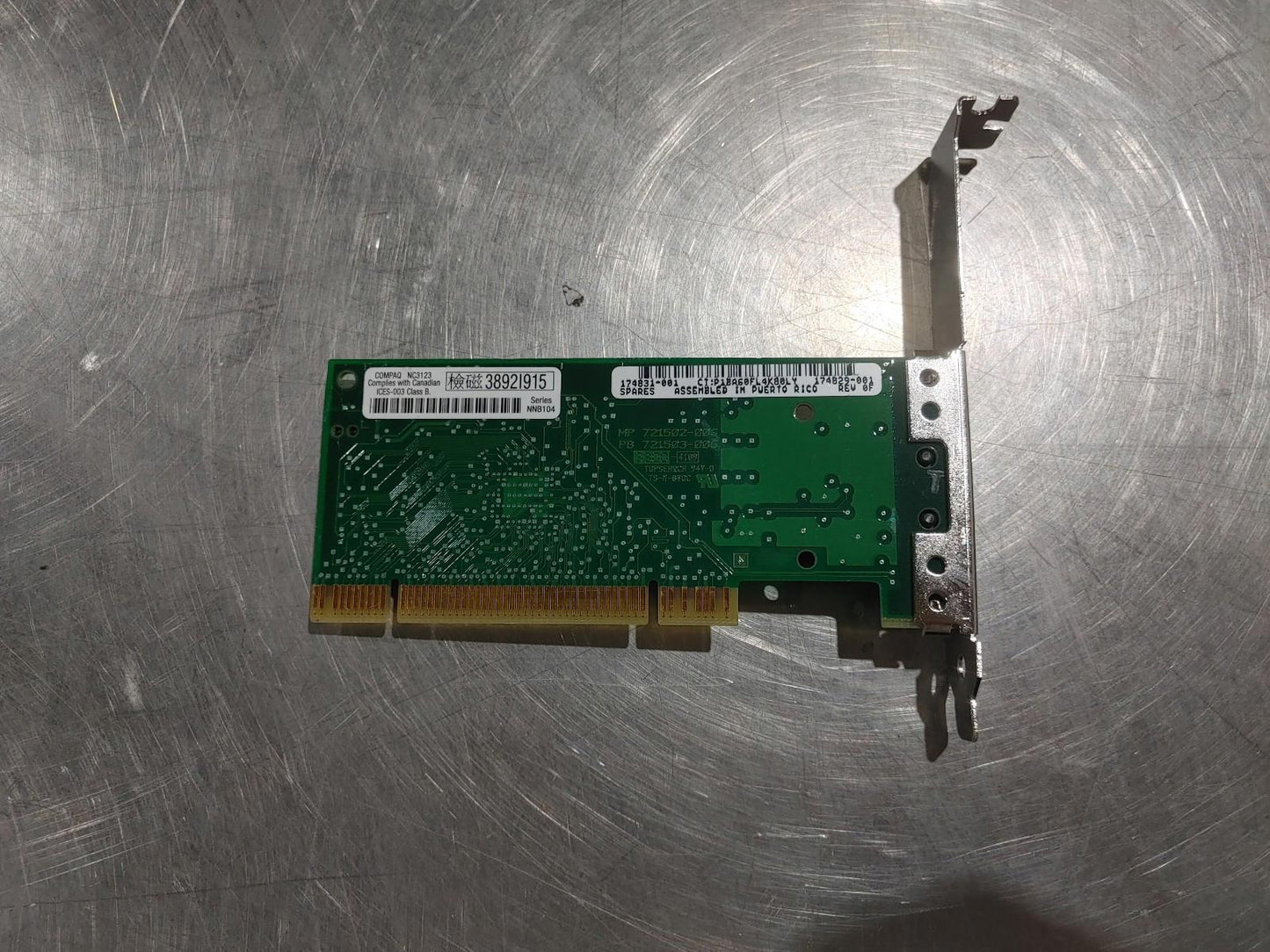 Good Condition NC3123 NIC 10/100 PCI Ethernet Network Adapter Card Untested