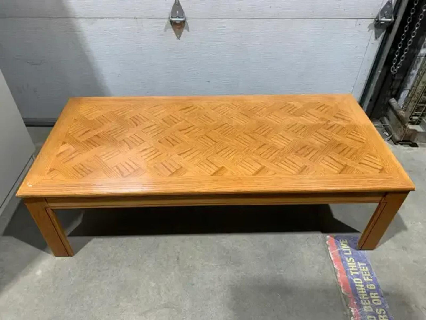 4ft 4” Parquet Coffee Table