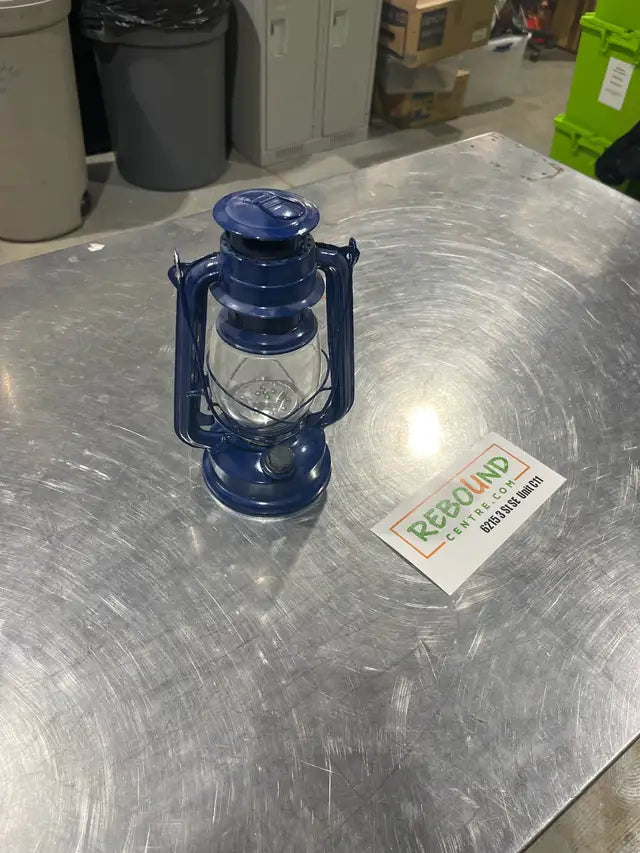 Blue Battery Powered Lantern