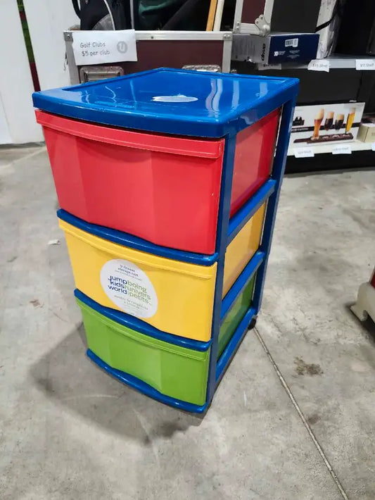 Kids 3-Drawer Storage Cart