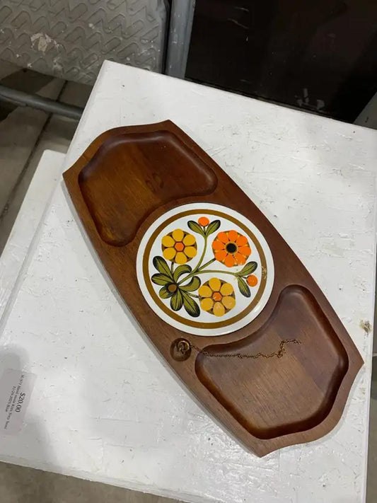 Vintage Teak Server