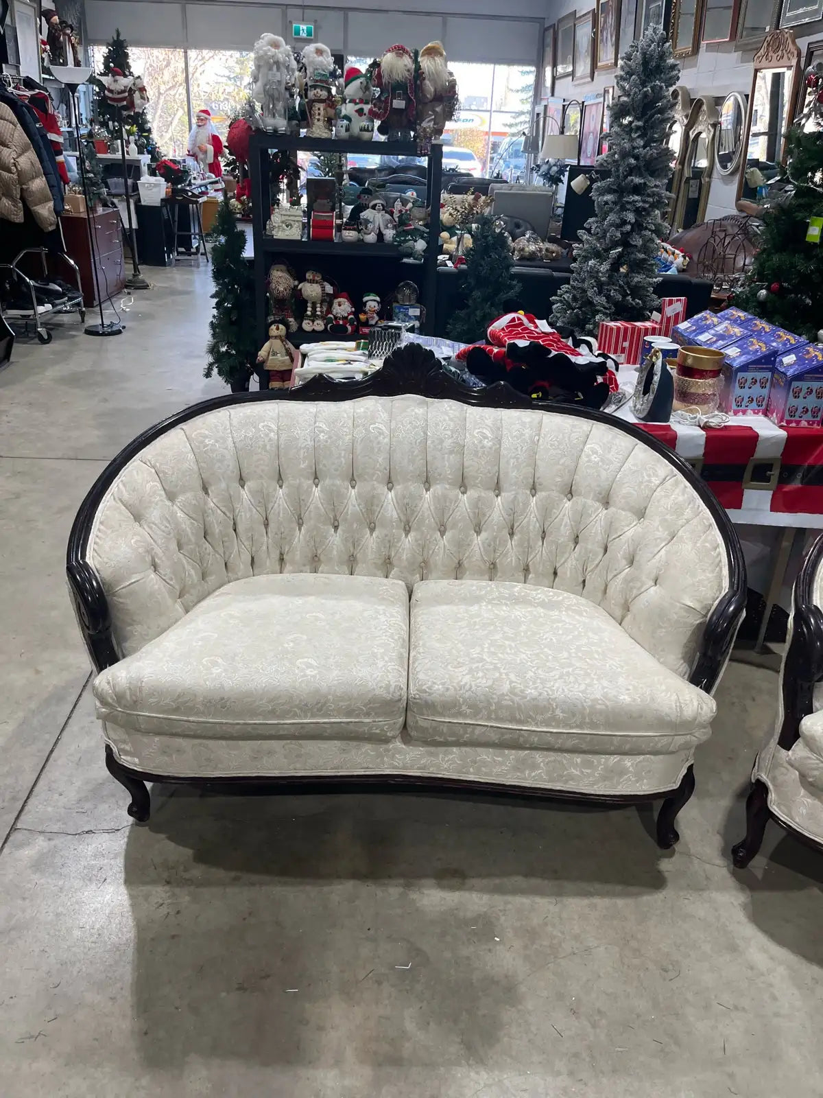 Vintage Loveseat and Chair