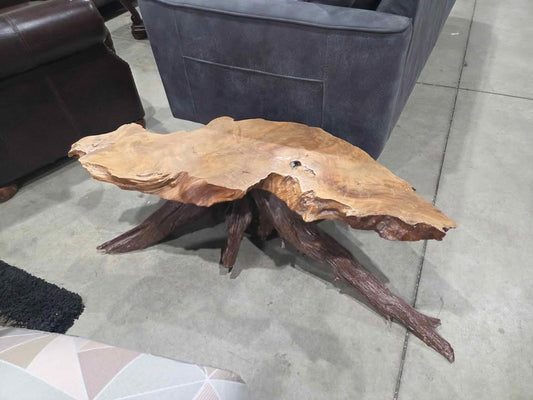 Handcrafted Live Edge Root Coffee Table – One of a Kind
