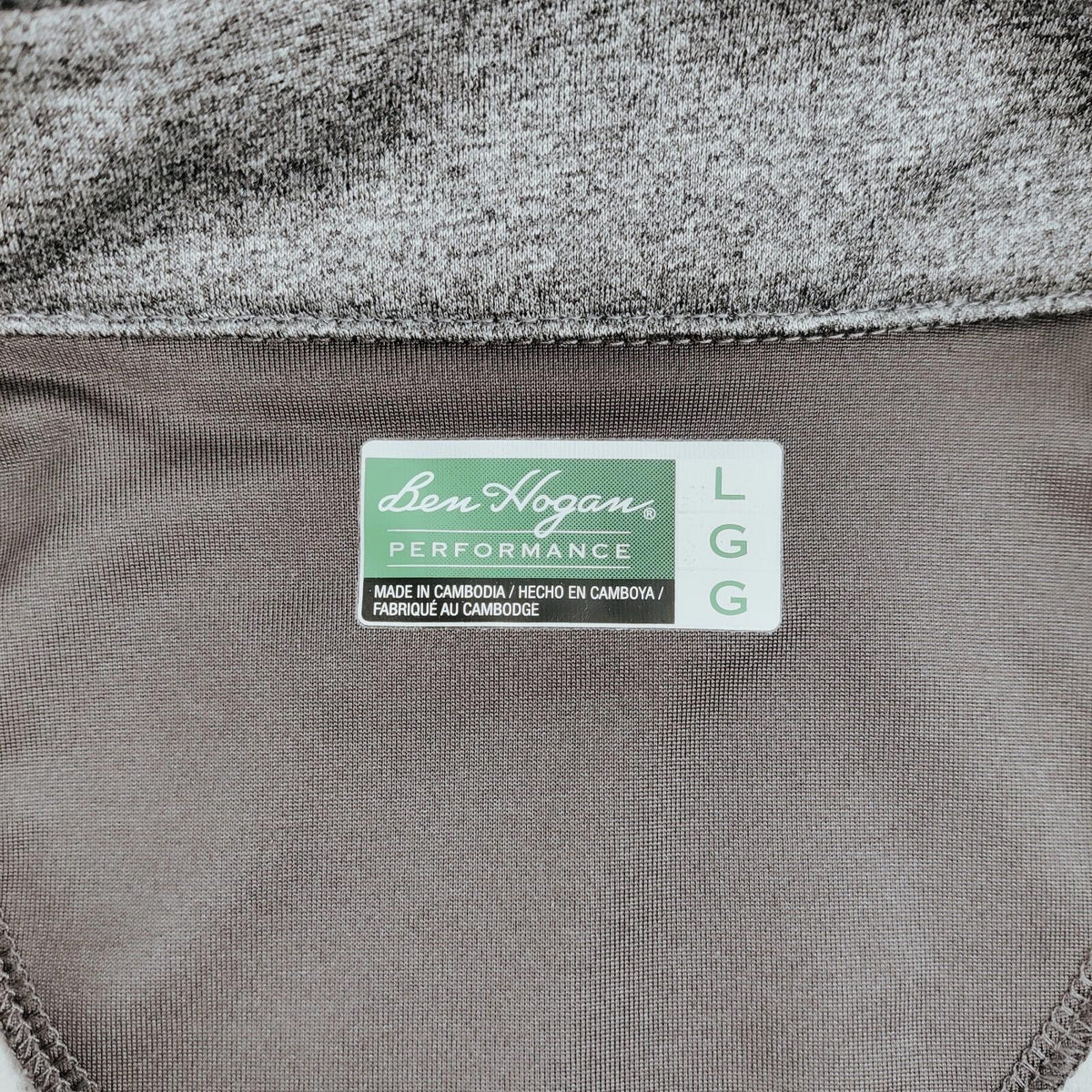 Ben Hogan Performance Gris Taille L Homme Col Zippé