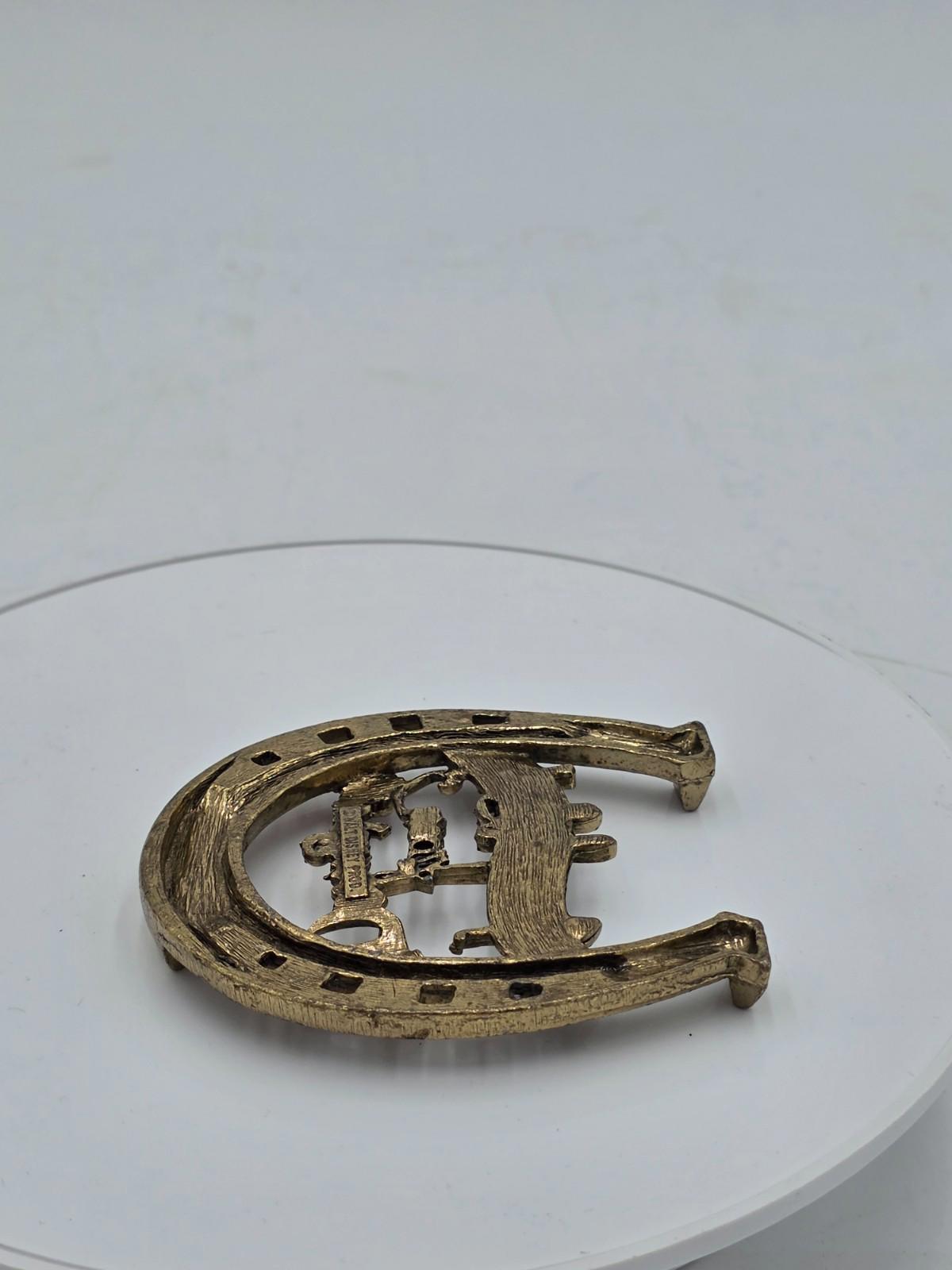 Vintage 1960s Walt Disney Disneyland "Good Luck Horseshoe Souvenir